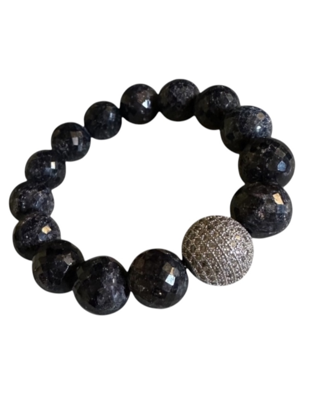 Classic 12mm Natural Raw Sapphire Bracelet | Genuine Gemstone Statement Piece